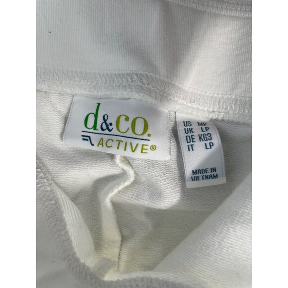 Denim and Co Active Petite French Terry Ankle Pant with Gauze Detail Size Medium - Picture 3 of 6